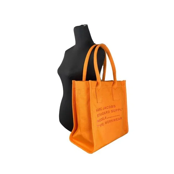 NEW Marc Jacobs Canvas Standard Supply Large Shoulder Tote Purse Scorched NWT